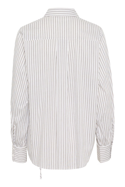 SLHelen Shirt LS Green Shirt Stripes - 30408445 Thumbnail