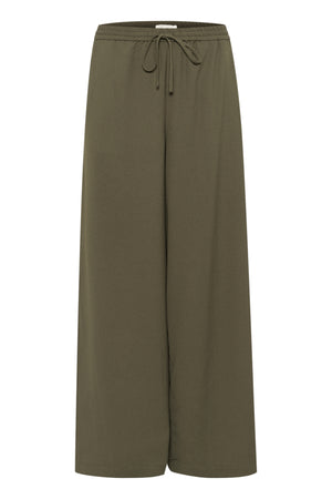 SLShirley Wide Pants GRAPE LEAF - 30408448