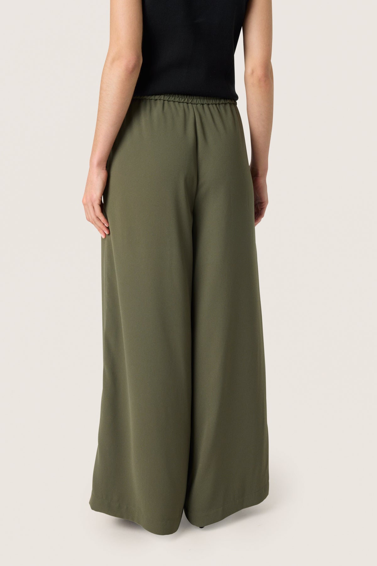 SLShirley Wide Pants GRAPE LEAF - 30408448