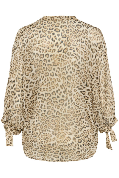 SLAnaya Amily Blouse 3/4 Leopard Print - 30408453 Thumbnail