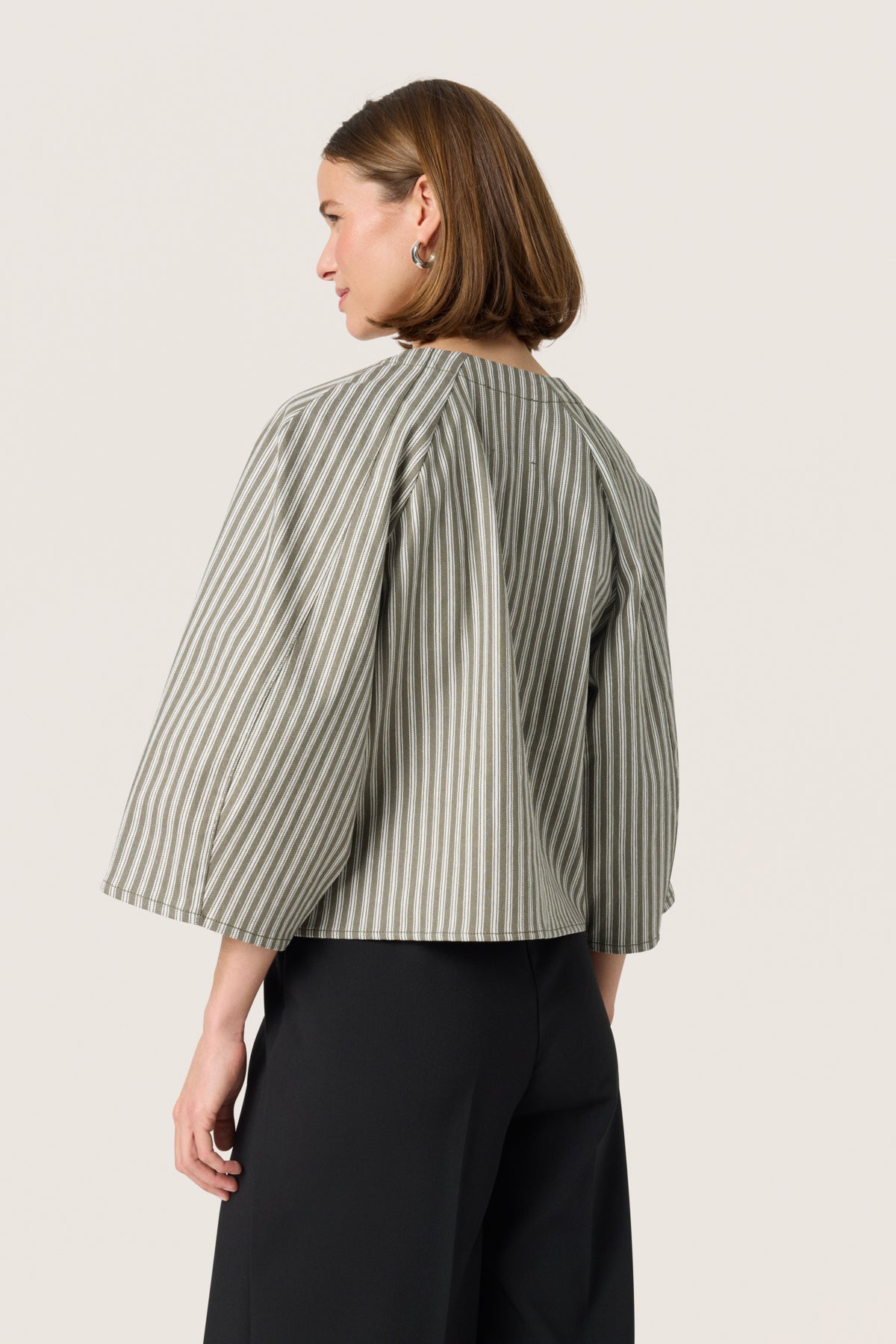 SLLibby Jacket Grape Leaf Denim Stripe - 30408469