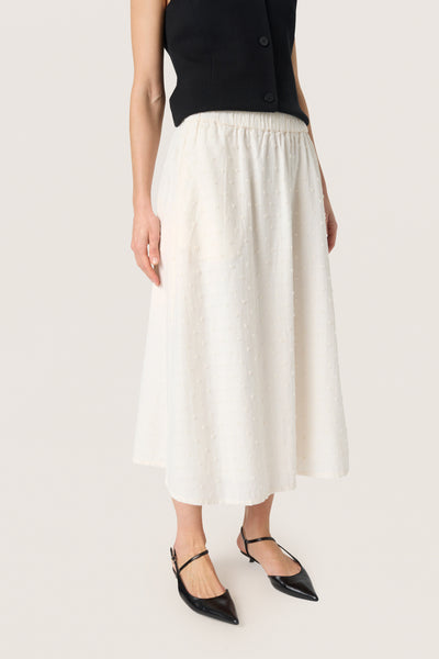 SLSunela Skirt Broken White - 30408478 Thumbnail