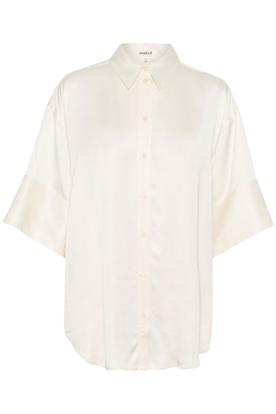 SLLeena Shirt SS Whisper White - 30408489 Thumbnail