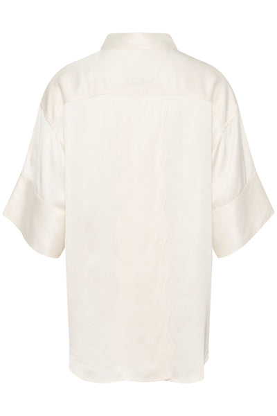 SLLeena Shirt SS Whisper White - 30408489 Thumbnail