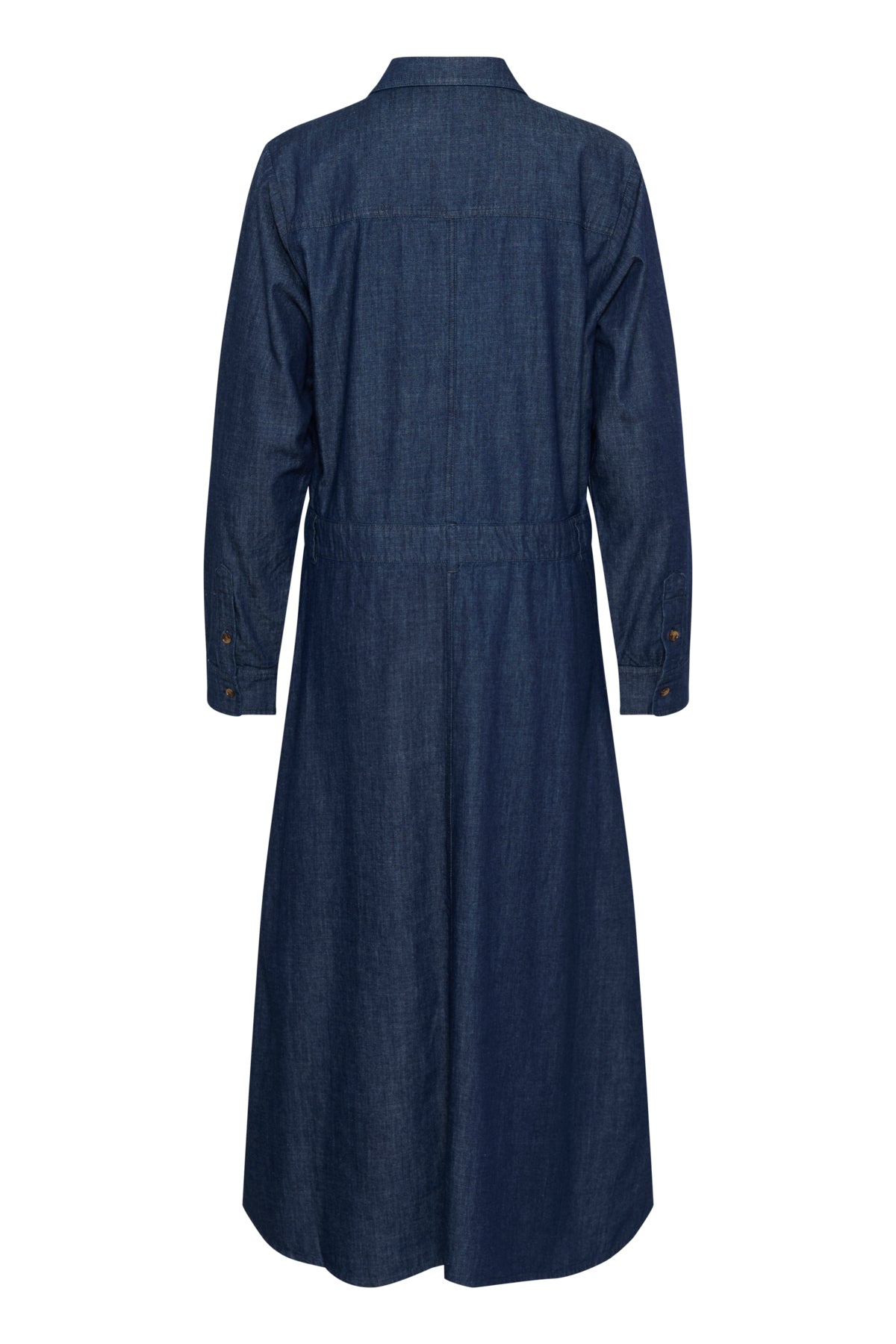 SLChamy Shirt Dress Dark Blue Denim - 30408497