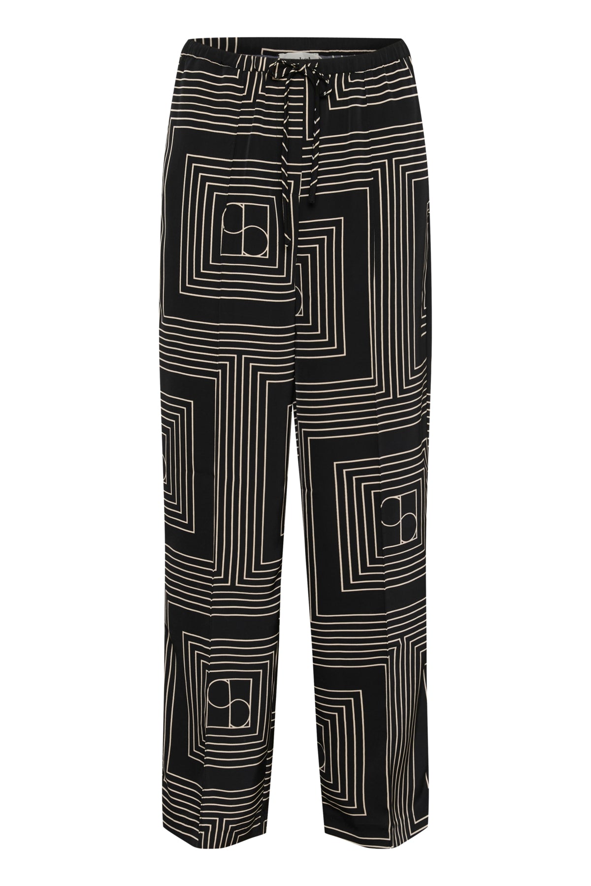 SLTopaz Faustina Pants Black w Oatmeal Monogram - 30408499
