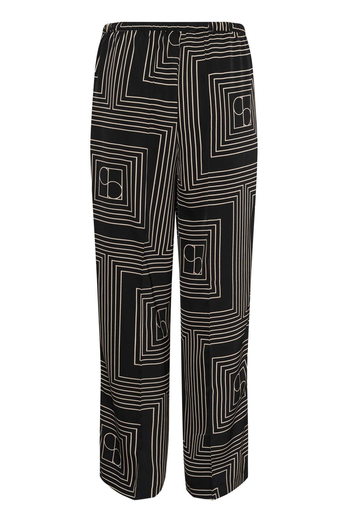 SLTopaz Faustina Pants Black w Oatmeal Monogram - 30408499
