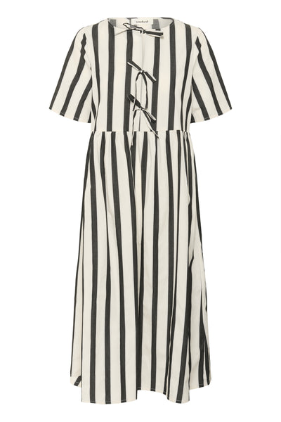 SLNena Dress SS Black and White Stripe - 30408518 Thumbnail