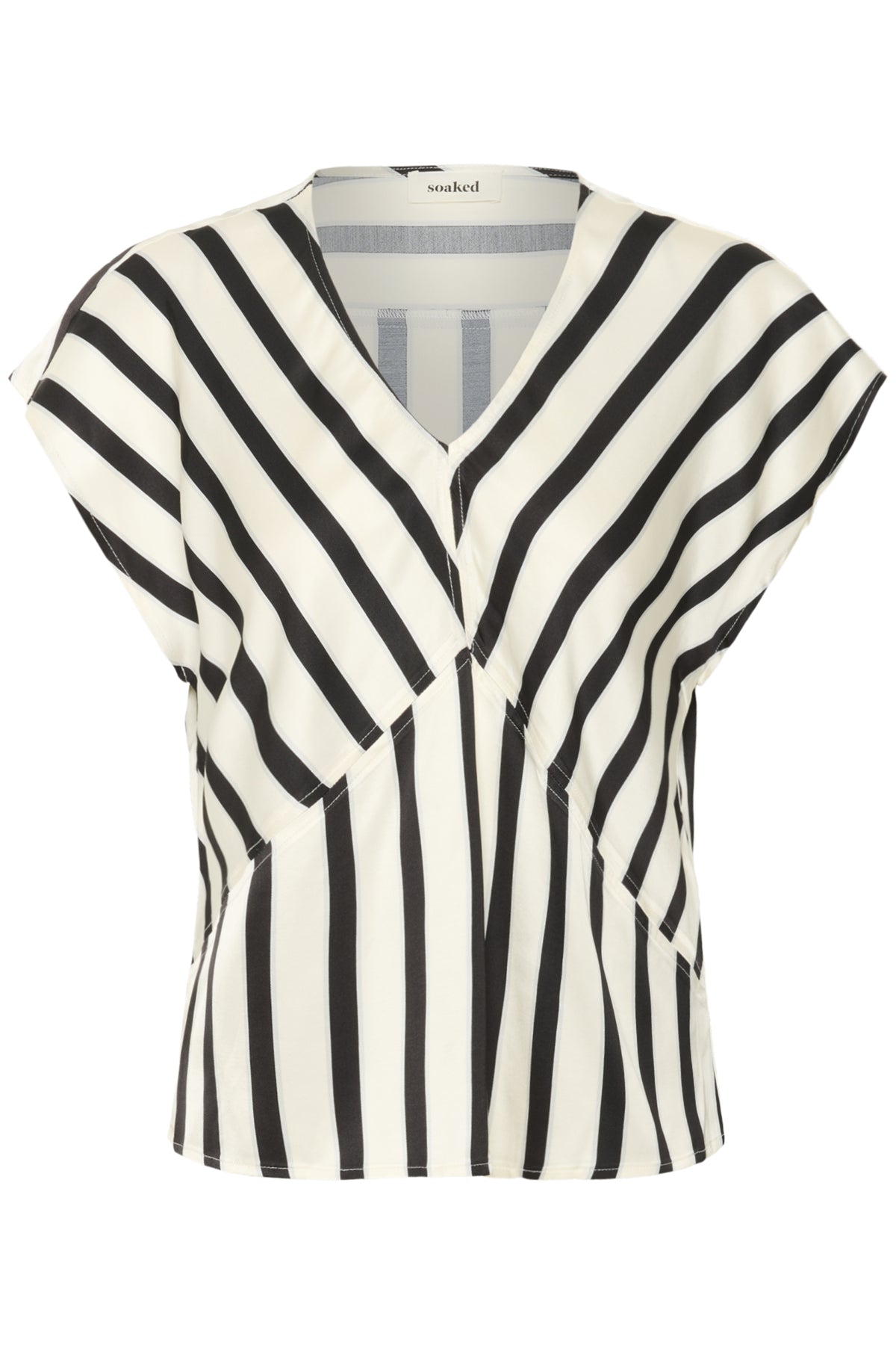 SLClero Printed Top Black and White Stripe - 30408523