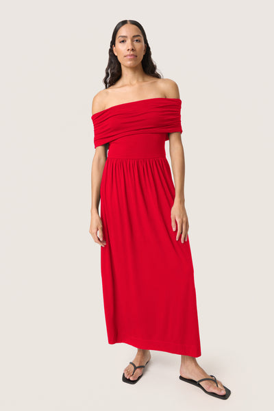 SLHanadi Off Shoulder Dress Salsa - 30408524 Thumbnail