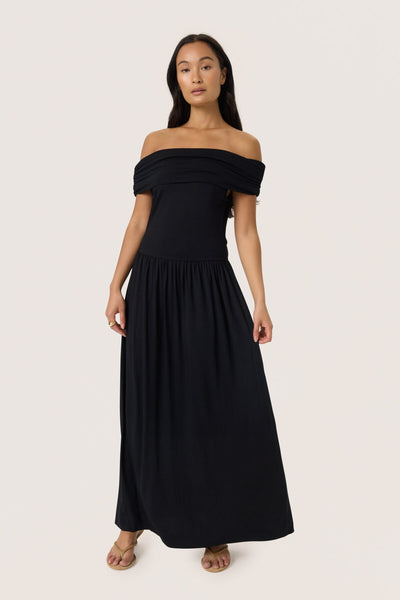 SLHanadi Off Shoulder Dress Black - 30408524 Thumbnail