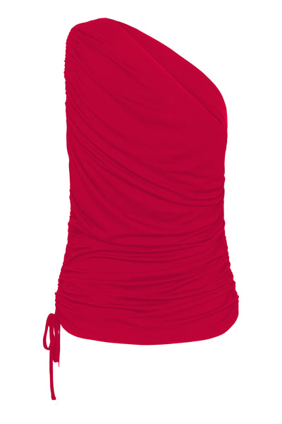SLHanadi One Shoulder Top Salsa - 30408526 Thumbnail