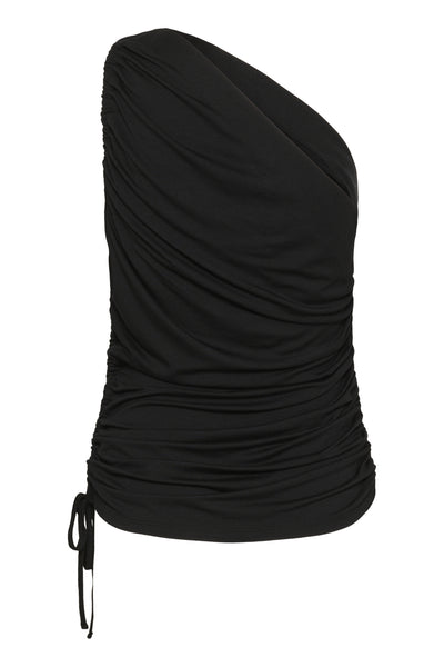 SLHanadi One Shoulder Top Black - 30408526 Thumbnail