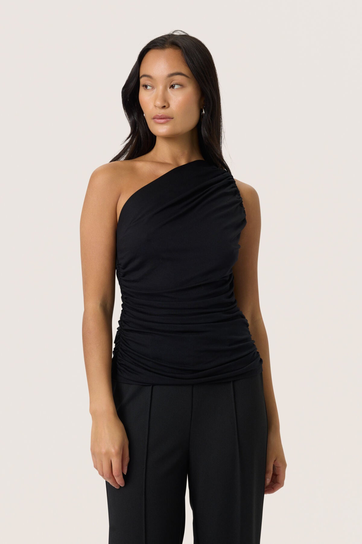 SLHanadi One Shoulder Top Black - 30408526