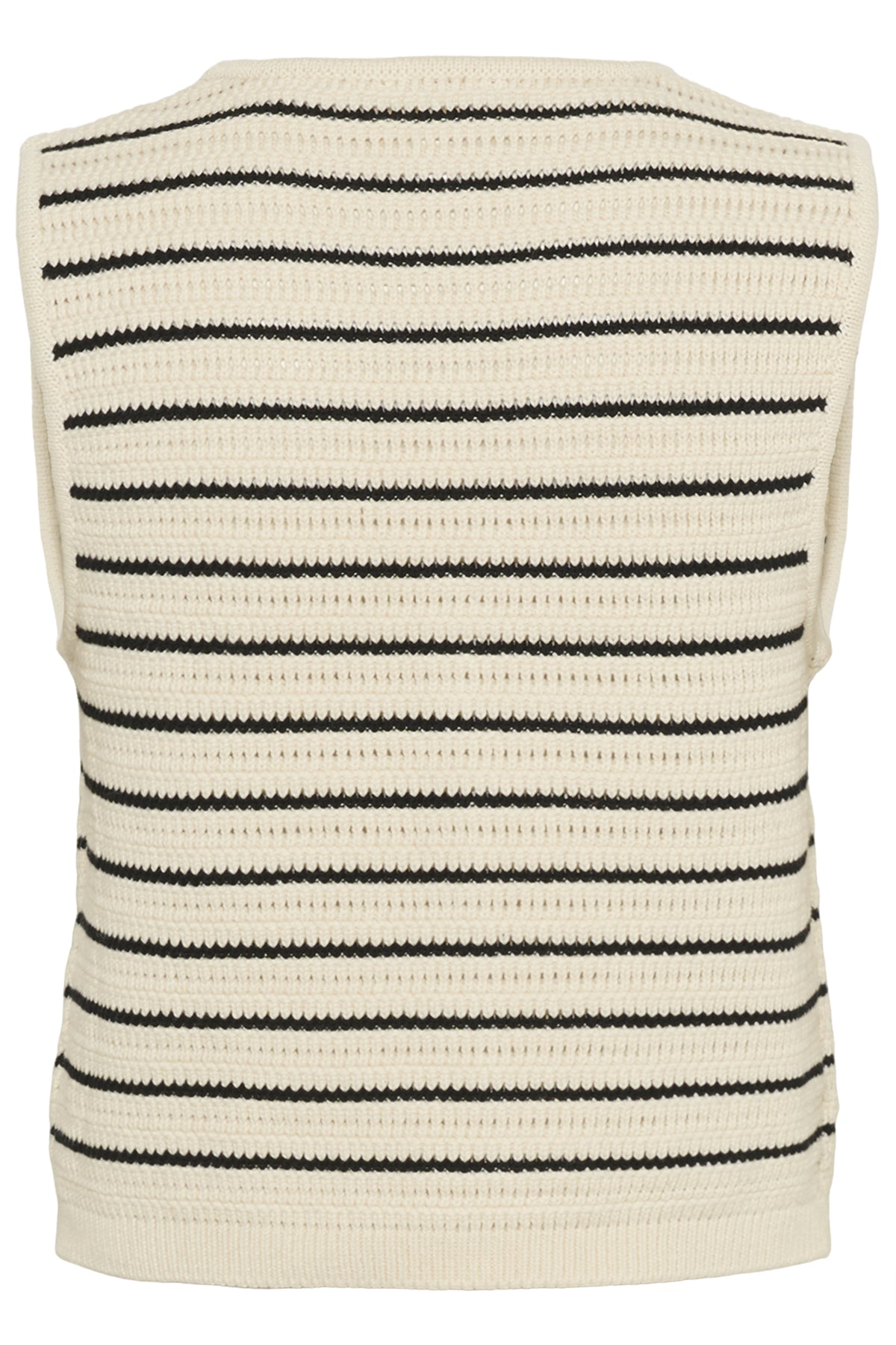 SLMadalena Vest White w Black Stripe - 30408546