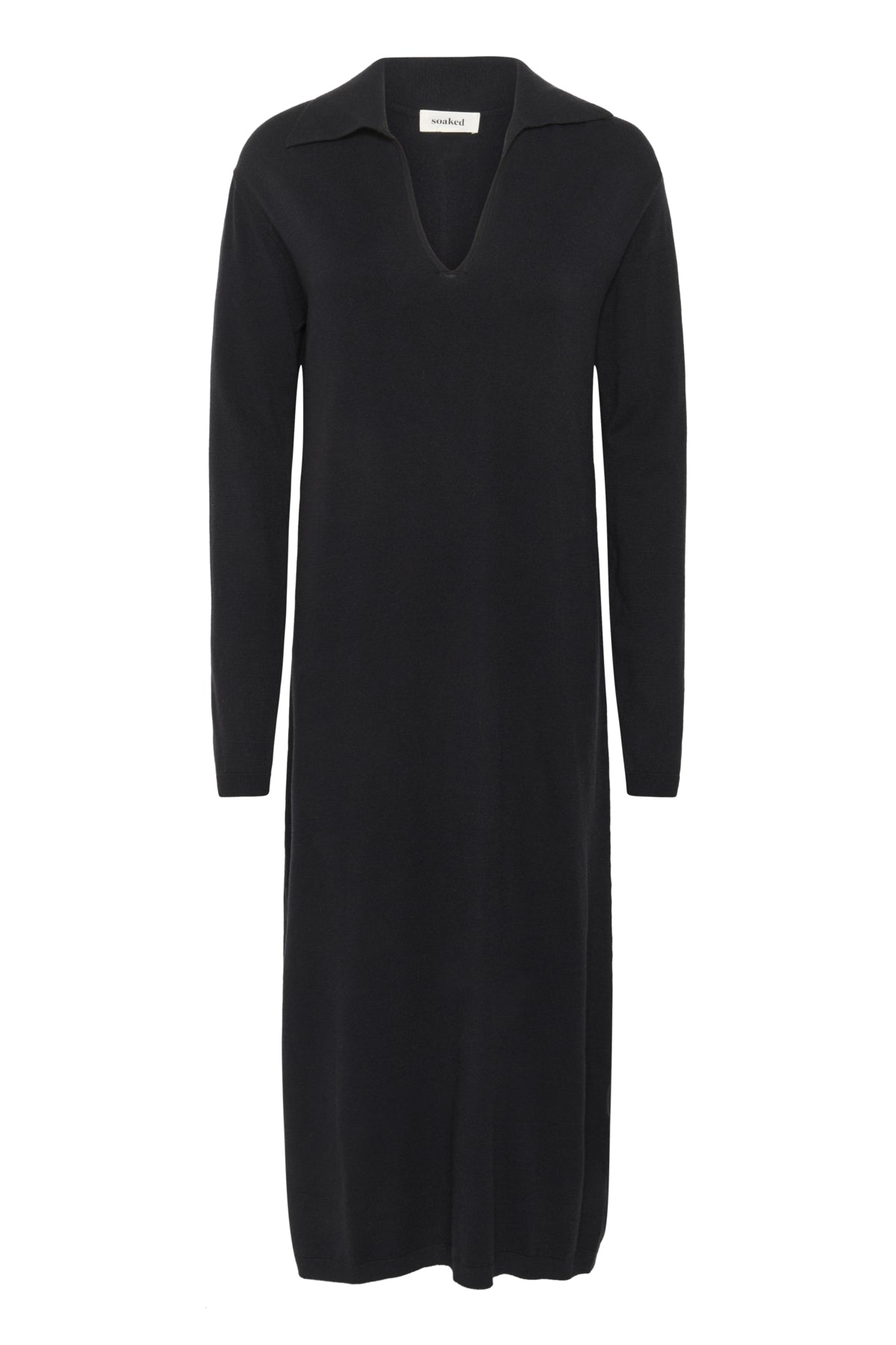 SLSpina Polo Dress LS Black - 30408554