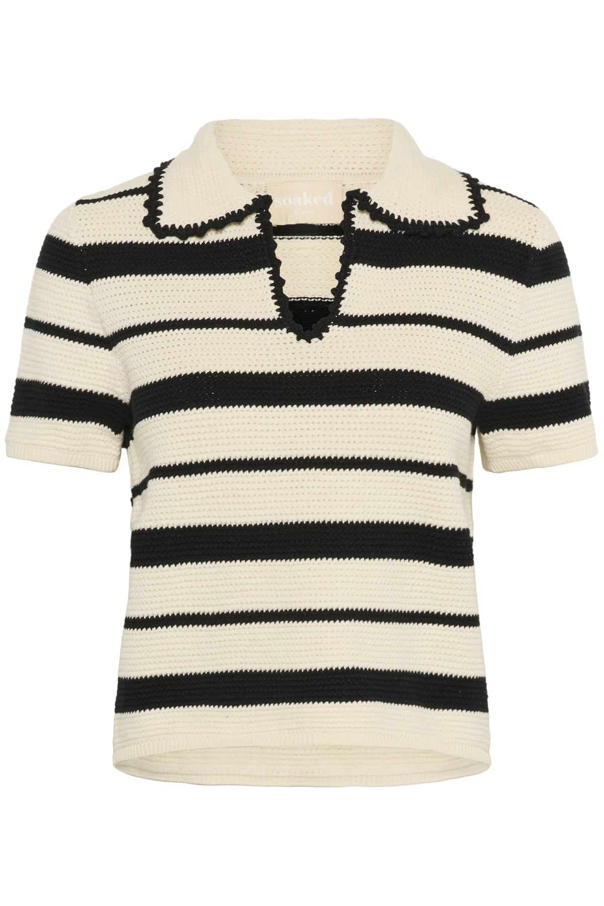 SLMadalena Pullover White w Black Stripe - 30408569