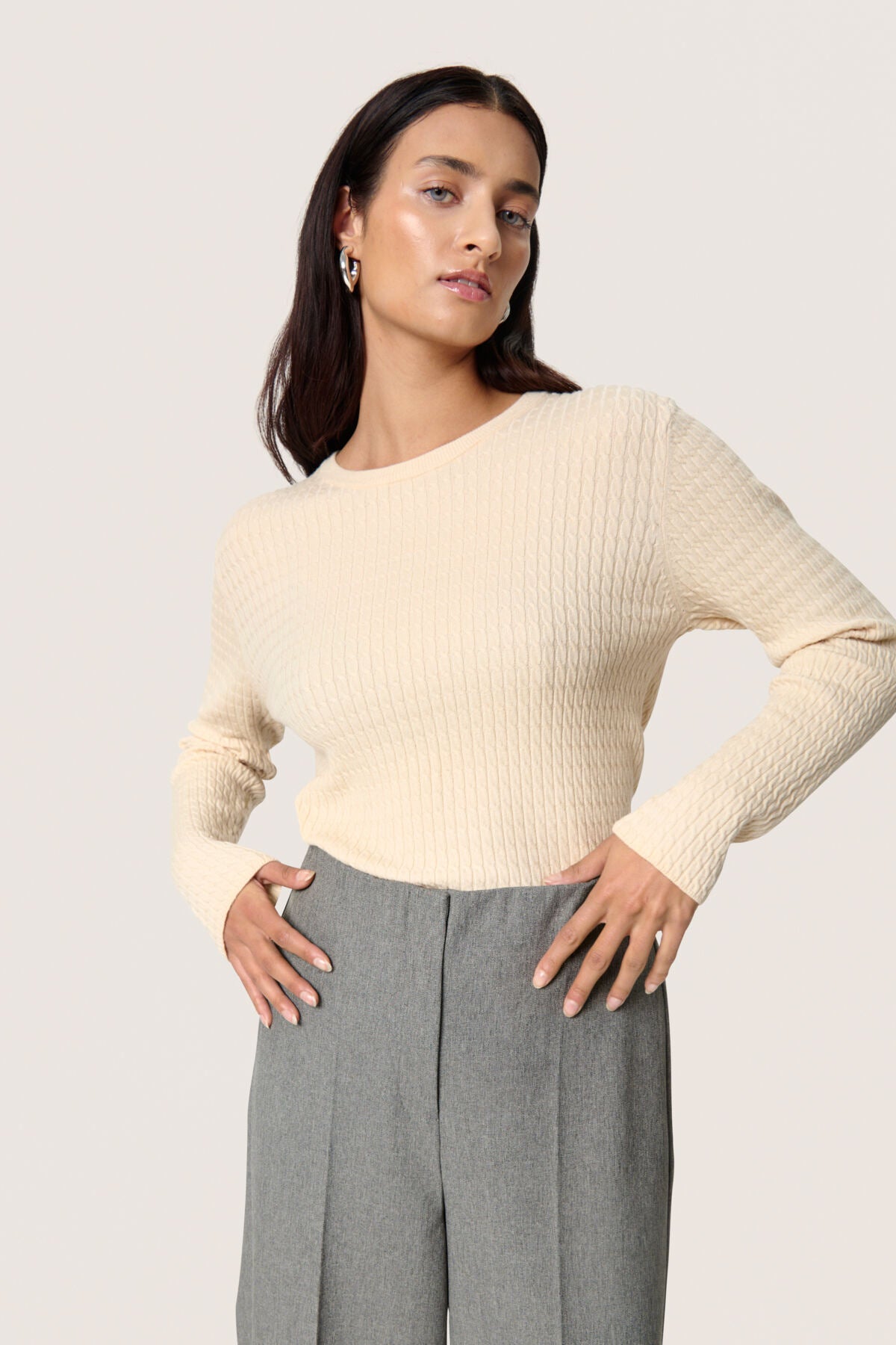 SLSpina Cable Pullover Sandshell - 30408572
