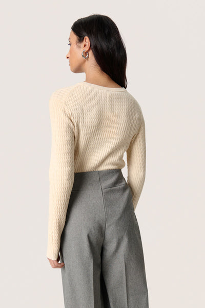 SLSpina Cable Pullover Sandshell - 30408572 Thumbnail