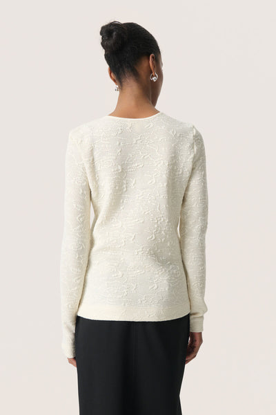 SLLupina Claudetta Blouse Whisper White - 30408581 Thumbnail
