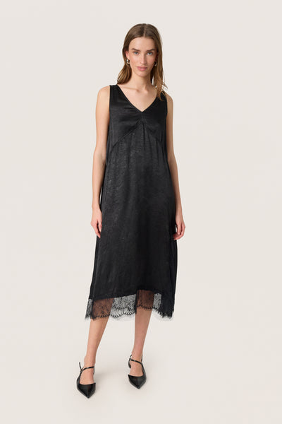 SLYennah Midi Dress Black - 30408590 Thumbnail