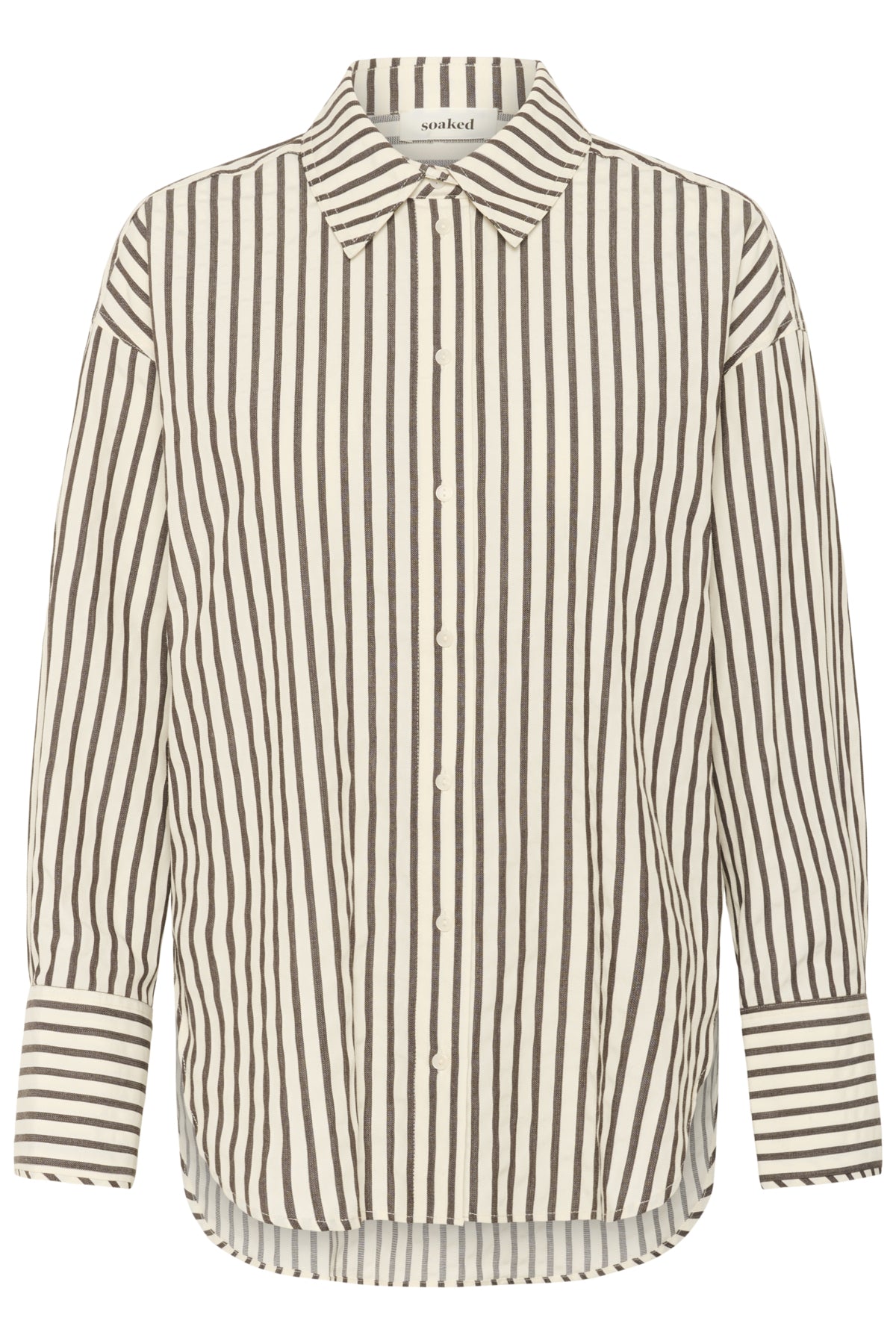 SLToledo Shirt LS White & Chocolate Torte Stripe - 30408603