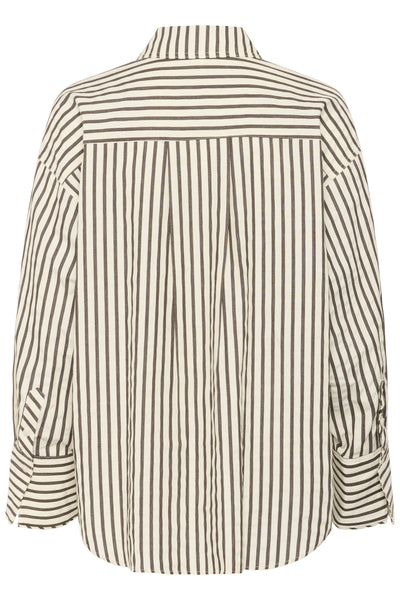 SLToledo Shirt LS White & Chocolate Torte Stripe - 30408603 Thumbnail