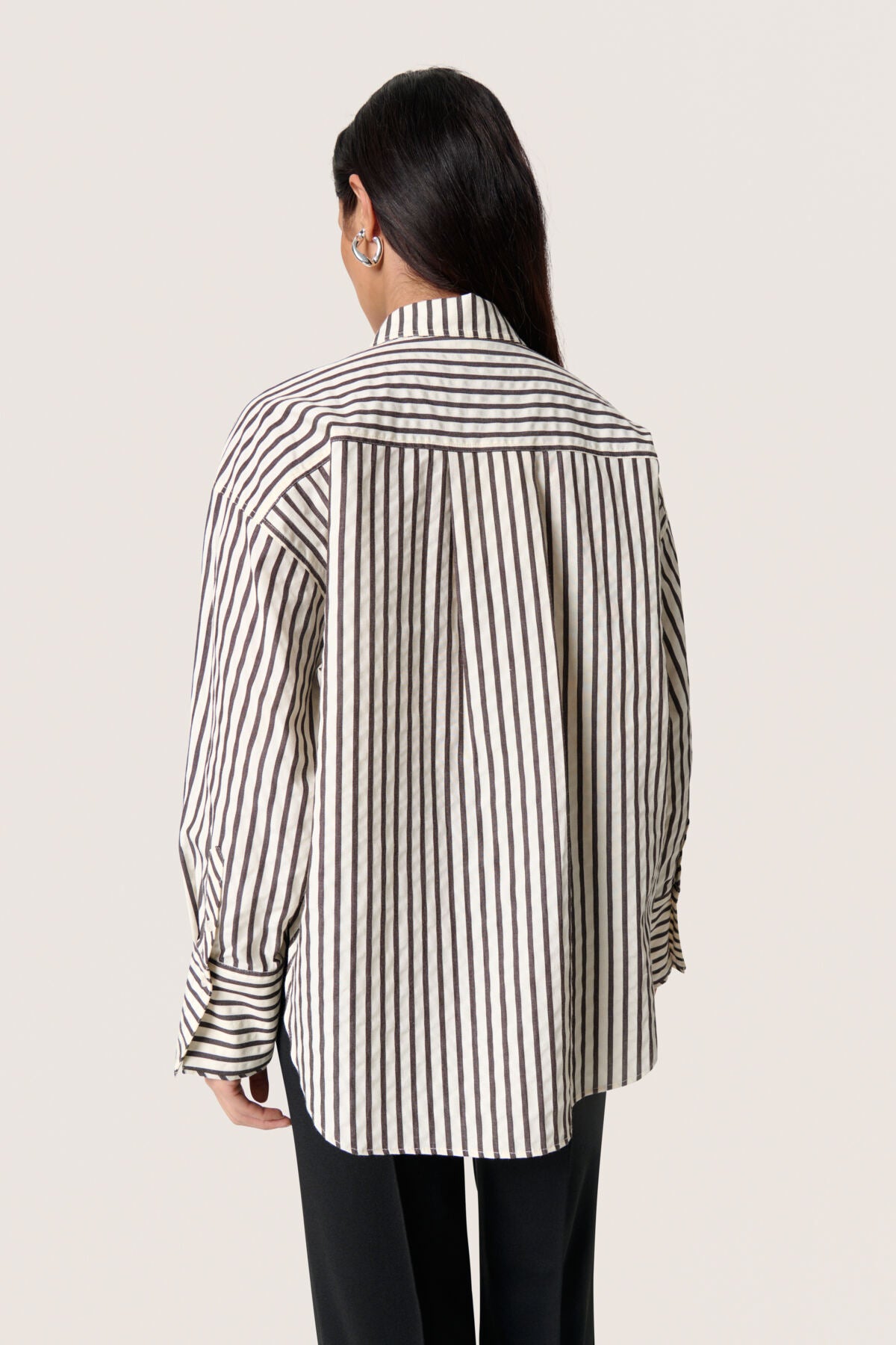 SLToledo Shirt LS White & Chocolate Torte Stripe - 30408603