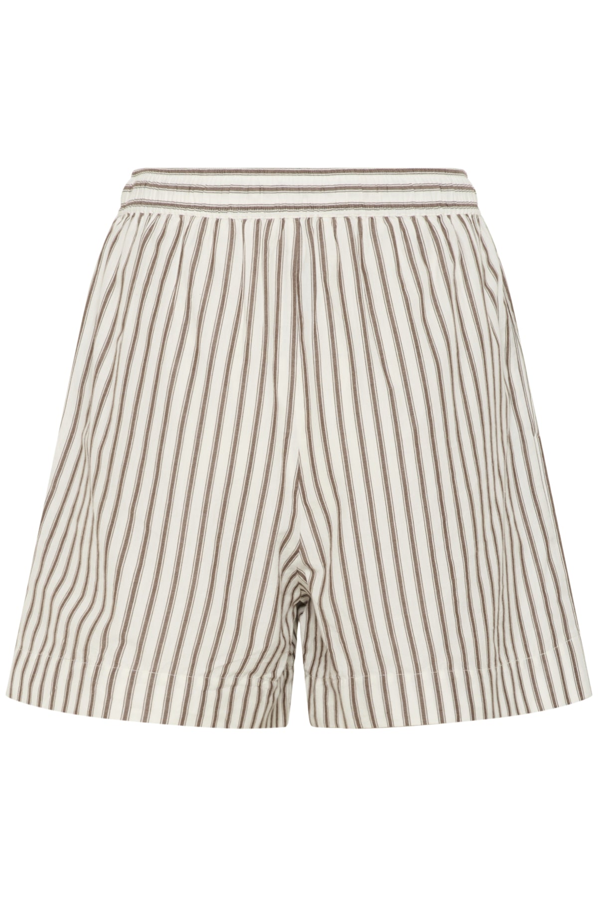 SLMunevo Kaily Shorts Brown and White Stripe - 30408622
