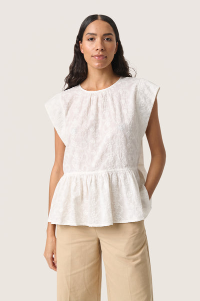 SLIsja Top Broken White - 30408625 Thumbnail
