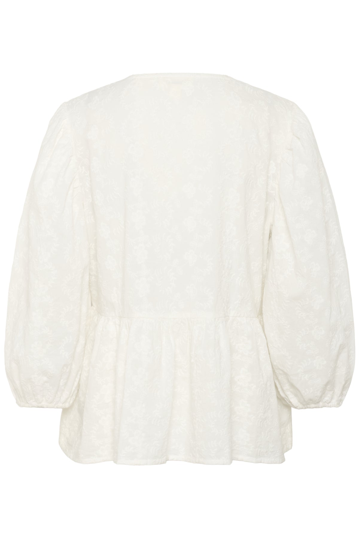SLIsja Blouse SS Broken White - 30408626