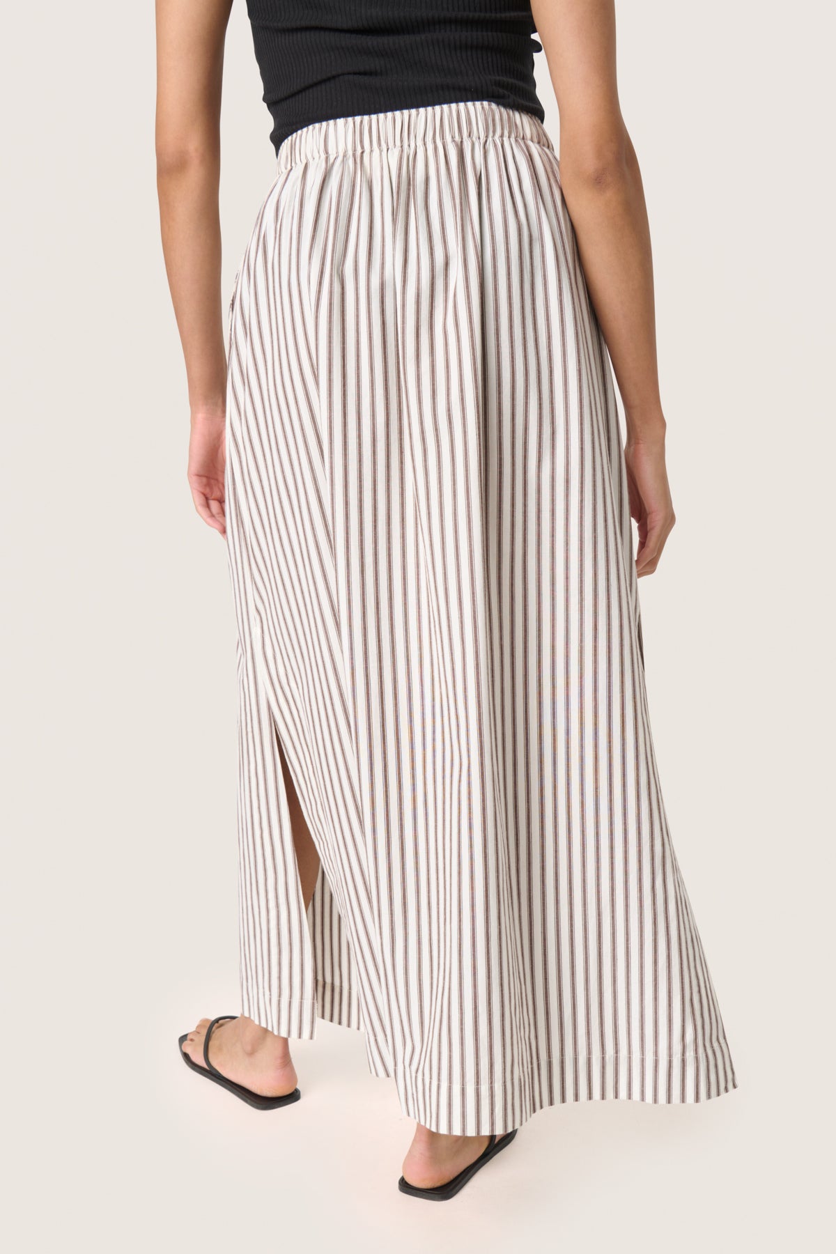 SLMunevo Maxi Skirt Brown and White Stripe - 30408668