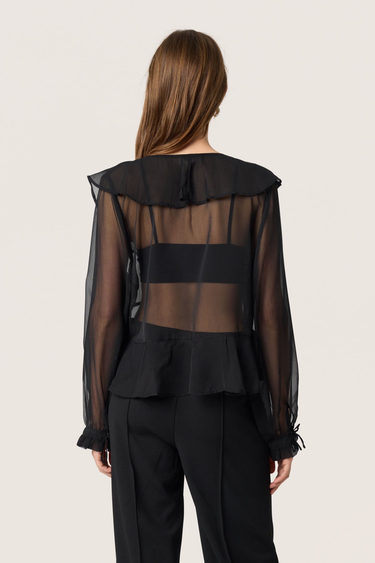 SLJatessan Blouse LS Black - 30408669