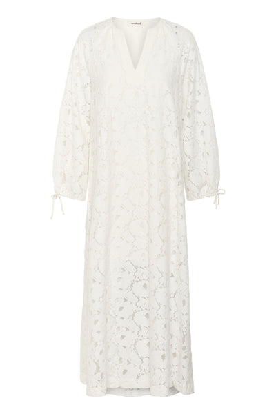 SLTaya Maxi Dress LS Broken White - 30408672 Thumbnail