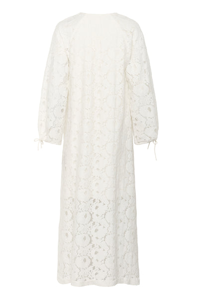 SLTaya Maxi Dress LS Broken White - 30408672 Thumbnail