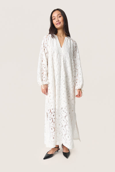 SLTaya Maxi Dress LS Broken White - 30408672 Thumbnail
