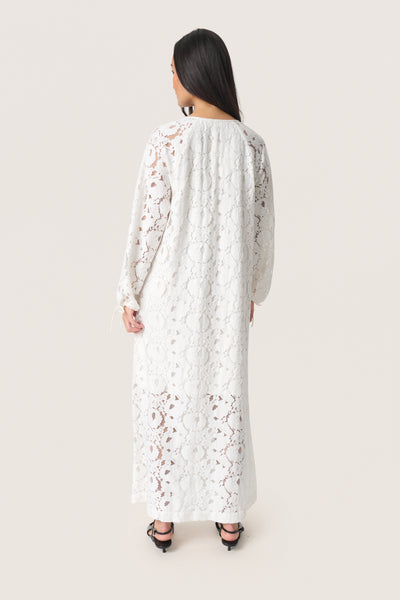 SLTaya Maxi Dress LS Broken White - 30408672 Thumbnail