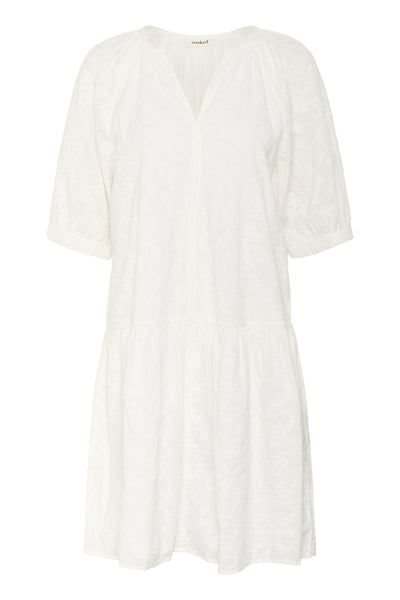 SLIsja Dress SS Broken White - 30408673 Thumbnail