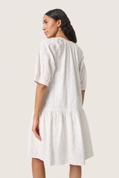SLIsja Dress SS Broken White - 30408673 Thumbnail