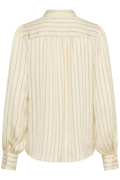 SLIoana Paris Striped Shirt Nature Stripe - 30408706 Thumbnail