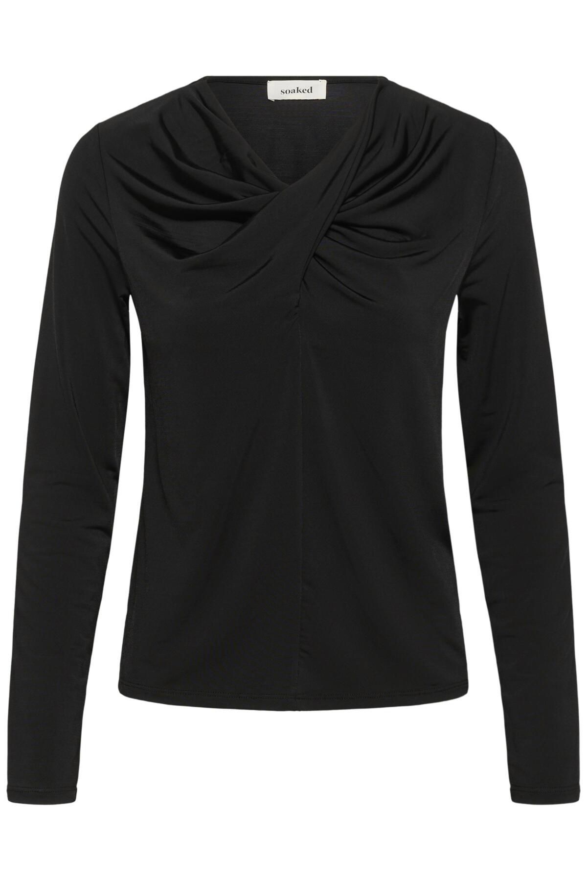 SLClara Twisted Tee LS Black - 30408966