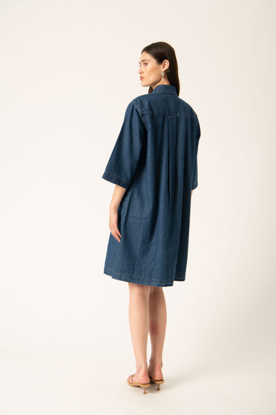 SLDielle Denim Dress Medium Blue Denim - 30409070 Thumbnail