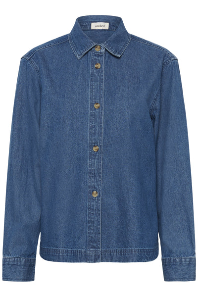 SLDielle Denim Shirt Medium Blue Denim - 30409071 Thumbnail