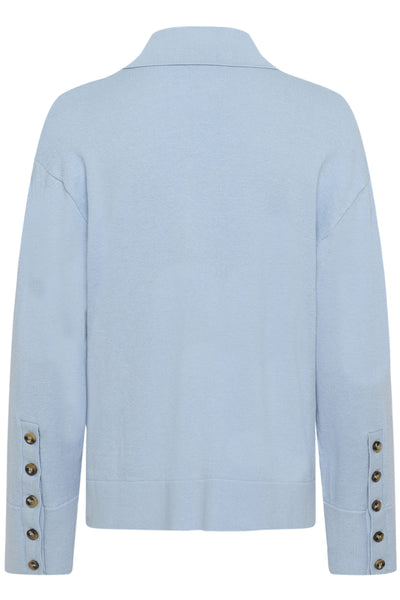 SLSanja Polo Pullover POWDER BLUE - 30409077 Thumbnail