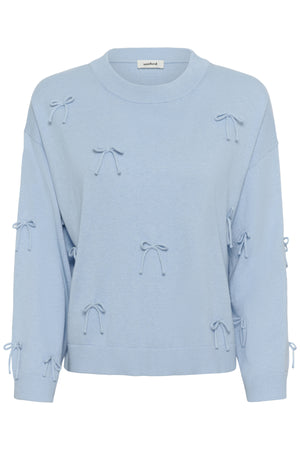 SLSanja Bow Pullover LS POWDER BLUE - 30409079
