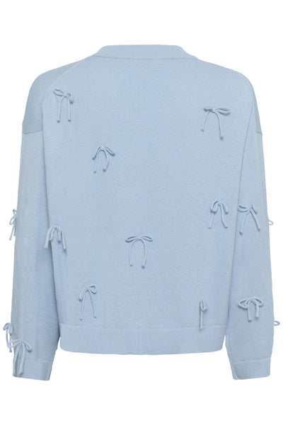 SLSanja Bow Pullover LS POWDER BLUE - 30409079 Thumbnail