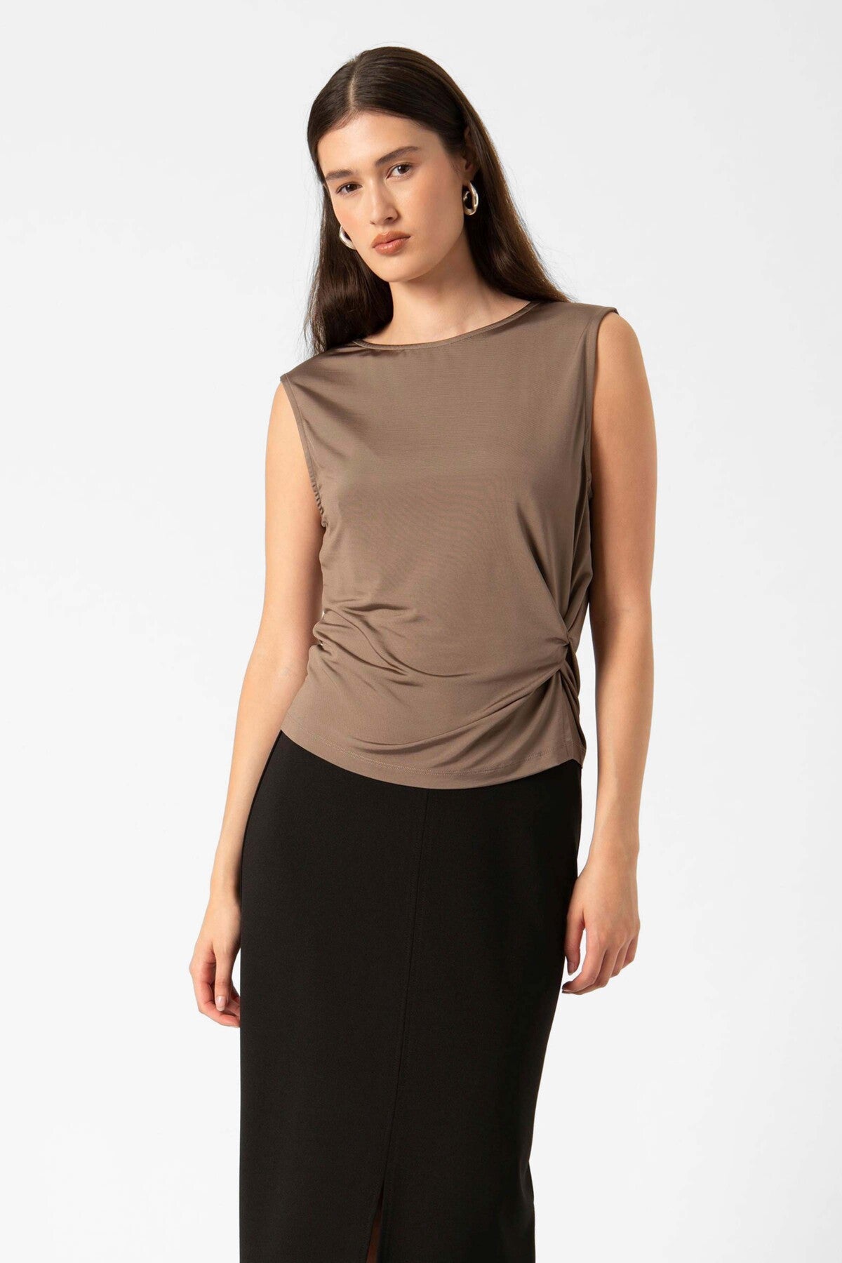 SLClara Twisted Top Morel - 30409118