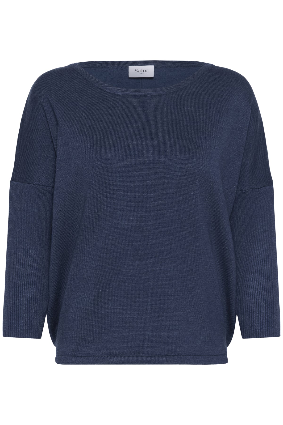 A2561, MilaSZ R-Neck Pullover Titan Melange - 30500003