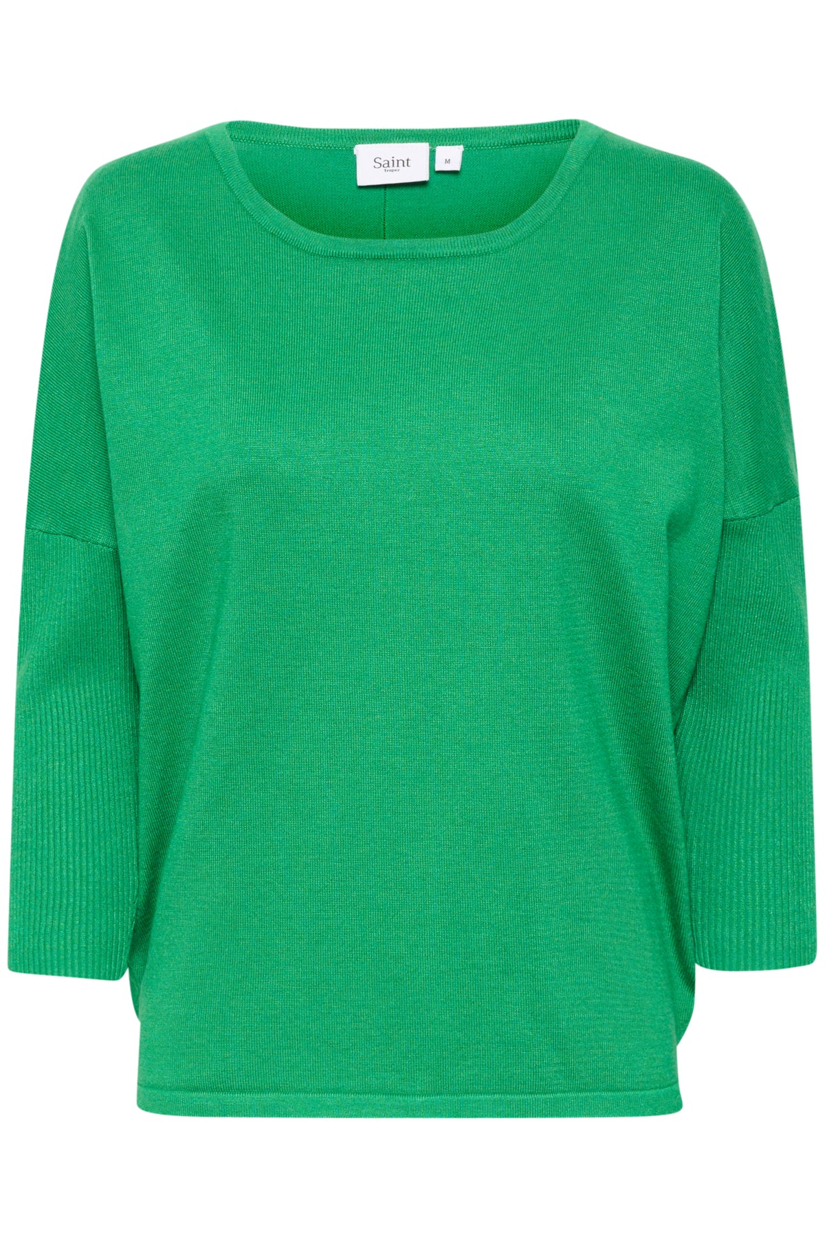 A2561, MilaSZ R-Neck Pullover Verdant Green Melange - 30500003