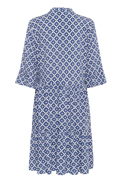 EdaSZ Dress BlueIndigo Maroc Tiles - 30510220 Thumbnail
